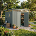 X-Metal Abri de jardin métal Vert Acier galvanisé 8.7m²