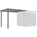 X-Metal Appentis Vert Acier galvanisé 6.3m²