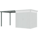 X-Metal Appentis Vert Acier galvanisé 6.3m²