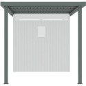 X-Metal Appentis Vert Acier galvanisé 6.3m²