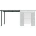 X-Metal Appentis Vert Acier galvanisé 6.3m²