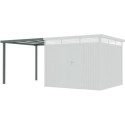 X-Metal Appentis Gris Acier galvanisé 8.1m²