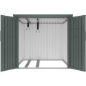 X-Metal Abri pour vélos Vert Acier galvanisé 3.3m²