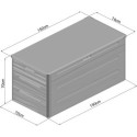 Jôbu Coffre de jardin Beige Polyéthylène Haute Densité (HDPE) 1.08m²