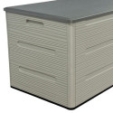 Jôbu Coffre de jardin Beige Polyéthylène Haute Densité (HDPE) 1.08m²
