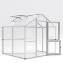 KGT Serre de jardin en polycarbonate Gris 5,06m²