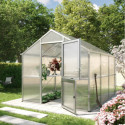 KGT Serre de jardin en polycarbonate Gris 7.5m²