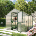KGT Serre de jardin en polycarbonate Vert 7.5m²
