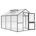 KGT Serre de jardin en polycarbonate Gris 7.5m²