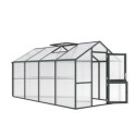 KGT Serre de jardin en polycarbonate Gris 10m²