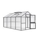 KGT Serre de jardin en polycarbonate Gris 10m²