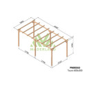 Maderland Tonnelles de jardin Vert Bois massif 18m²