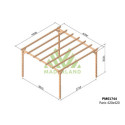 Maderland Tonnelles de jardin Vert Bois massif 17.64m²
