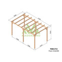 Maderland Tonnelles de jardin Vert Bois massif 15.3m²