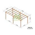 Maderland Tonnelles de jardin Vert Bois massif 18m²