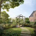 KGT Serre de jardin en verre Gris 5m²
