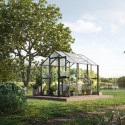 KGT Serre de jardin en verre Gris 5m²