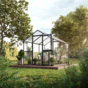 KGT Serre de jardin en verre Gris 7.5m²