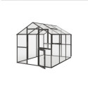 KGT Serre de jardin en verre Gris 7.5m²