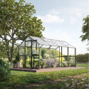 KGT Serre de jardin en verre Gris 10m²