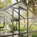 KGT Serre de jardin en verre Gris 10m²