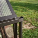 KGT Serre de jardin en verre Gris 10m²