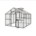 KGT Serre de jardin en verre Gris 9.6m²