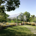KGT Serre de jardin en verre Gris 12.74m²