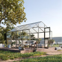 KGT Serre de jardin en verre Gris 12.74m²