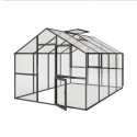 KGT Serre de jardin en verre Gris 12.74m²
