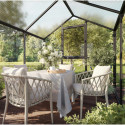KGT Serre de jardin en verre Gris 12.74m²