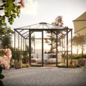 KGT Serre de jardin en verre Gris 9m²