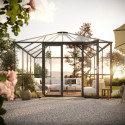 KGT Serre de jardin en verre Gris 12.25m²