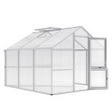 KGT Serre de jardin en polycarbonate Gris 9.6m²