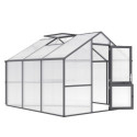 KGT Serre de jardin en polycarbonate Gris 9.6m²