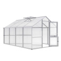 KGT Serre de jardin en polycarbonate Gris 12.74m²