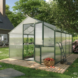 KGT Serre de jardin en polycarbonate Vert 12.74m²