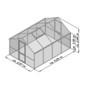 KGT Serre de jardin en polycarbonate Vert 12.74m²