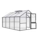 KGT Serre de jardin en polycarbonate Gris 12.74m²