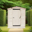 Habrita Abris de jardin en bois Marron Bois massif 4.5m²