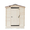 Habrita Abris de jardin en bois Marron Bois massif 4.5m²