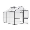 KGT Serre de jardin en polycarbonate Gris 9.6m²