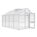 KGT Serre de jardin en polycarbonate Gris 12.74m²