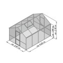 KGT Serre de jardin en polycarbonate Vert 12.74m²
