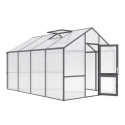 KGT Serre de jardin en polycarbonate Gris 12.74m²