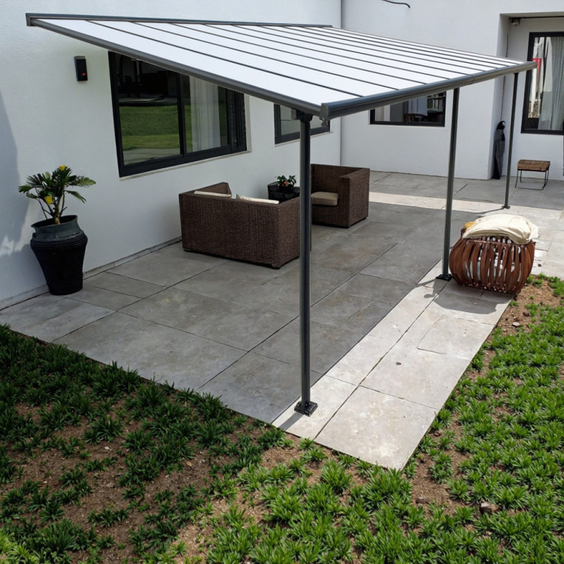 X-Metal Toit de terrasse alu Gris Aluminium 24.70m²