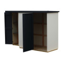 Fabric Style Abris de jardin en composite Noir Aluminium composite 4.5m²