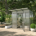 KGT Serre de jardin en polycarbonate Gris 3.5m²