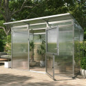 KGT Serre de jardin en polycarbonate Gris 6.00m²