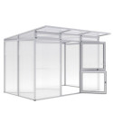 KGT Serre de jardin en polycarbonate Gris 6.00m²